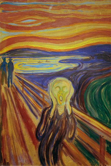 Едвард Мунк (Крик) / Edvard Munch (The Scream) (ps-103239) Постер/Плакат - Стандартний (61x91.5см)