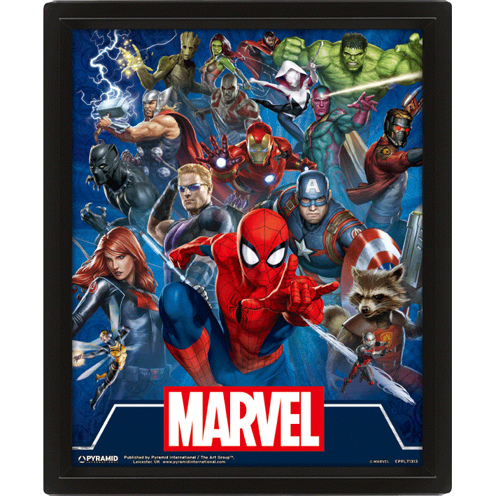 Марвел / Marvel (Cinematic Icons) (pat-104244) Картина (3д)