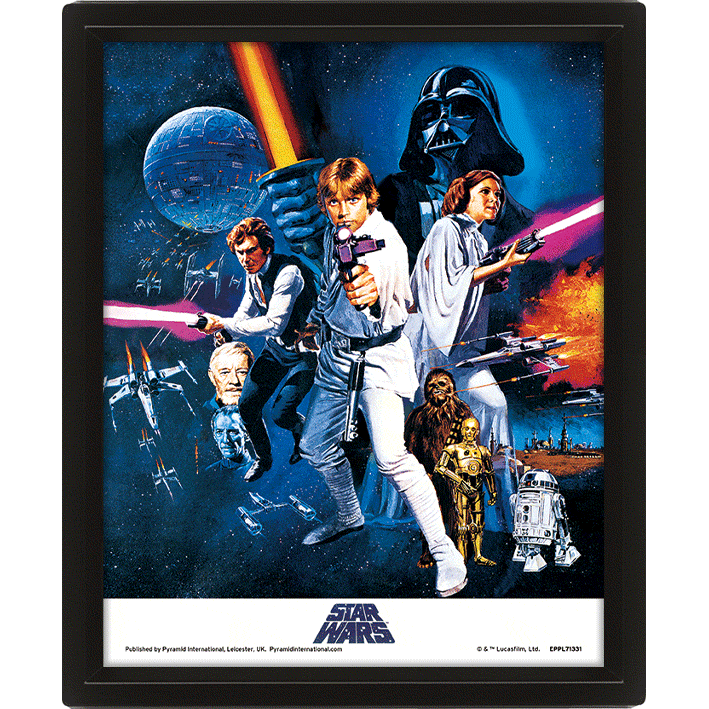 Зоряні Війни (Нова Надія) / Star Wars (New Hope One Sheet) (pat-103813) Картина (3д)