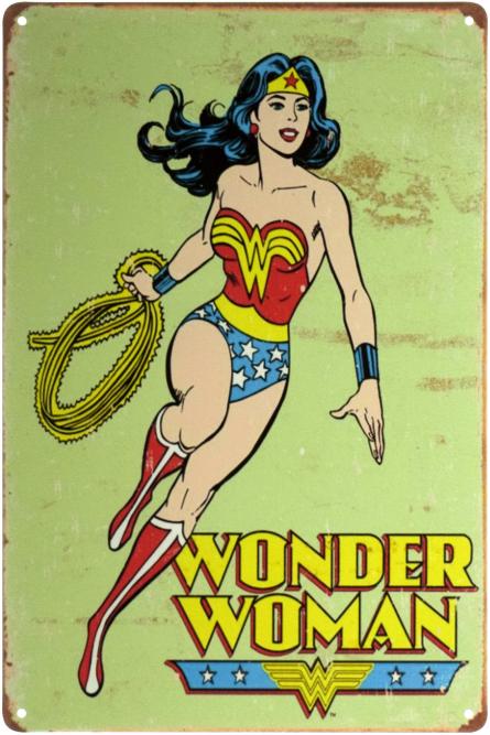 Диво-Жінка (Лассо Істини) / Wonder Woman (ms-002242) Металева табличка - 20x30см