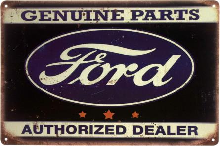 Форд (Офіційний Дилер) / Ford (Authorized Dealer) (ms-001601) Металева табличка - 20x30см