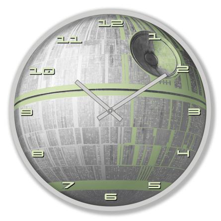 Зоряні Війни (Сяйво Зірки Смерті) / Star Wars (Death Star Glow) (ck-103362) Годинник (настінний)