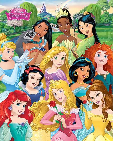 Принцесса Диснея (Я Принцесса) / Disney Princess (I am The Princess) (ps-103810) Постер/Плакат - Мини (40x50см)