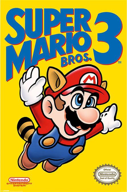 Super Mario Bros. 3 (Nes Cover) (ps-104697) Постер/Плакат - Стандартний (61x91.5см)