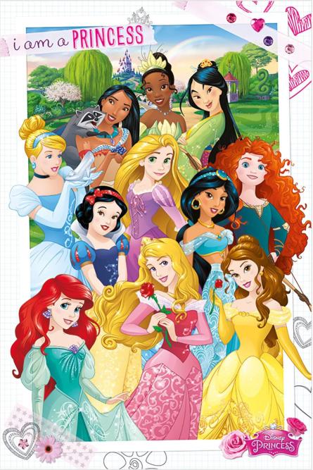 Принцесса Диснея (Я Принцесса) / Disney Princess (I Am A Princess) (ps-103763) Постер/Плакат - Стандартный (61x91.5см)