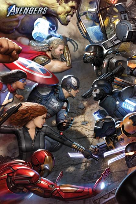 Месники / Avengers Gamerverse (Face Off) (ps-103267) Постер/Плакат - Стандартний (61x91.5см)