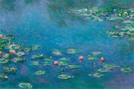 Клод Моне (Водяні Лілії ) / Claude Monet (Waterlillies) (ps-103245) Постер/Плакат - Стандартний (61x91.5см)