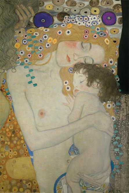 Густав Климт (Мать И Дитя) / Gustav Klimt (Mother and Child) (ps-103246) Постер/Плакат - Стандартный (61x91.5см)