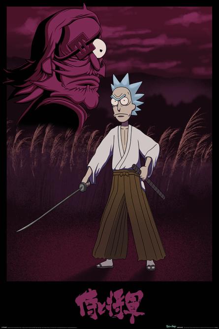 Рік і Морті (Самурай Рік) / Rick and Morty (Samurai Rick) (ps-103227) Постер/Плакат - Стандартний (61x91.5см)