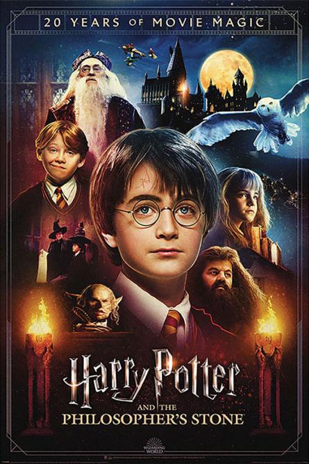 Гарри Поттер (20 Лет Магии Кино) / Harry Potter (20 Years of Movie Magic) (ps-104216) Постер/Плакат - Стандартный (61x91.5см)