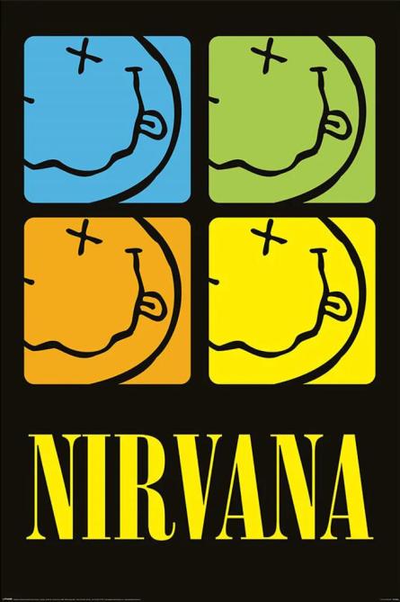 Nirvana (Smiley Squares) (ps-103796) Постер/Плакат - Стандартний (61x91.5см)