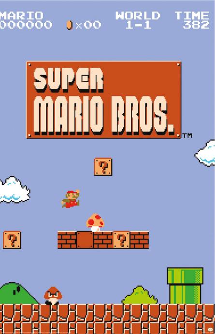 Super Mario Bros. (World 1-1) (ps-104704) Постер/Плакат - Стандартний (61x91.5см)
