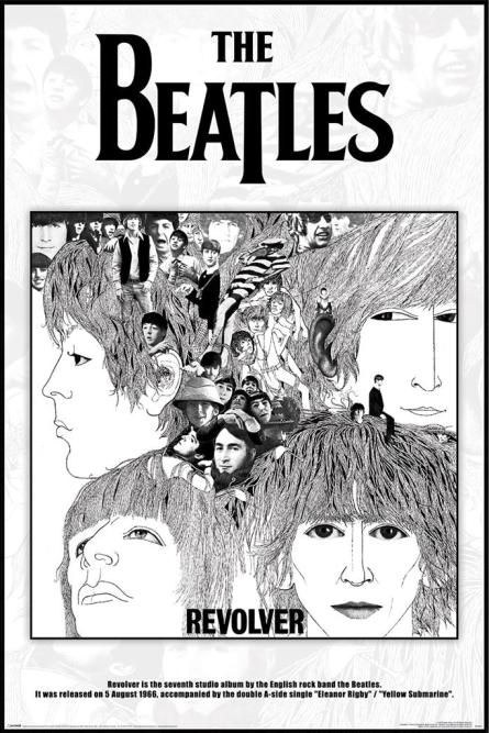 The Beatles (Revolver Album Cover) (ps-104225) Постер/Плакат - Стандартный (61x91.5см)
