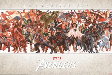 Avengers (By Alex Ross) (ps-104687) Постер/Плакат - Стандартний (61x91.5см)