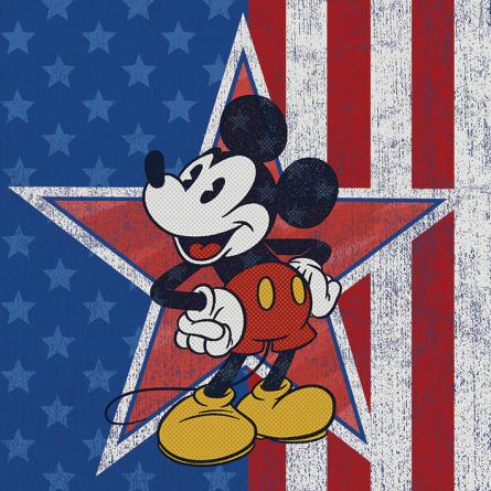 Міккі Маус (Американська Зірка) / Mickey Mouse (American Star) (pat-103273) Картина (полотно)