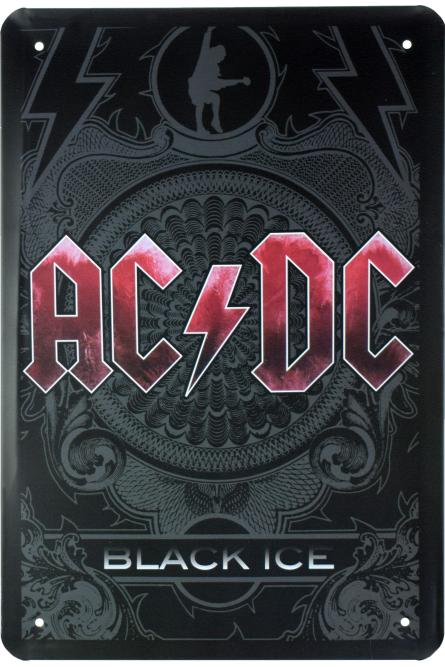 AC/DC (Black Ice) (ms-00468) Металлическая табличка - 20x30см