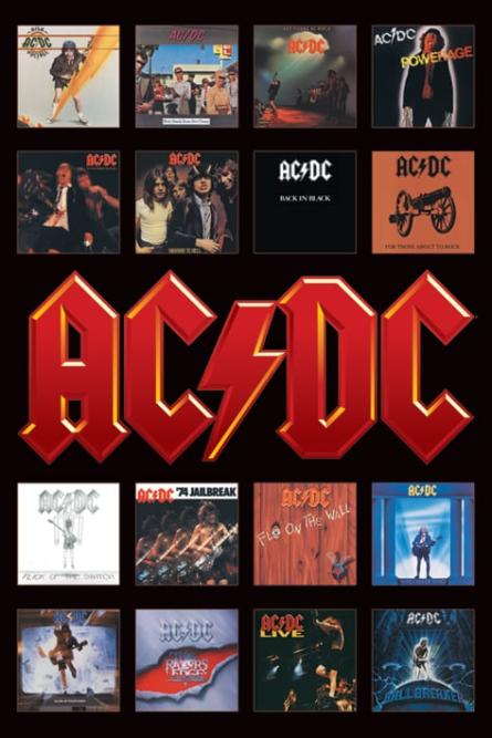 AC/DC (Обкладинки Альбомів) (ps-0014) Постер/Плакат - Стандартний (61x91.5см)