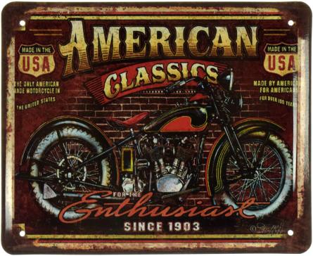 American Classics For The Enthusiastic (ms-002825) Металлическая табличка - 18x22см