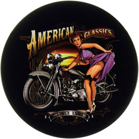 Американская Классика (C 1903 Года) / American Classics (Since 1903) (ms-002699) Металлическая табличка - 30см (круглая)