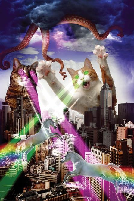 Апокалипсис Мяу / Apocalypse Meow (ps-00105) Постер/Плакат - Стандартный (61x91.5см)
