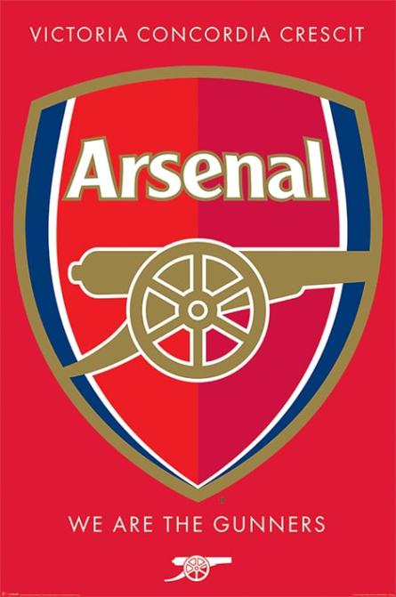 Арсенал / Arsenal FC (Crest) (ps-0077) Постер/Плакат - Стандартний (61x91.5см)