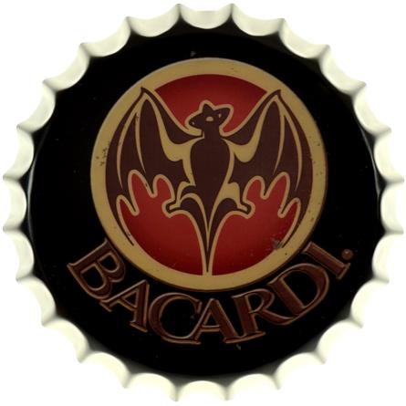 Bacardi (Logo) (ms-001722) Металева табличка - 35см (кришка)