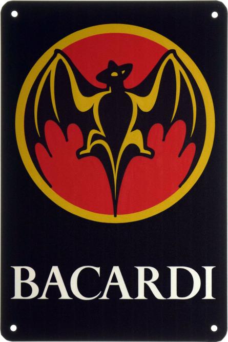 Bacardi (Logo) (ms-002718) Металлическая табличка - 20x30см