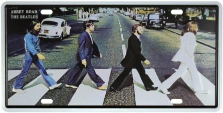 The Beatles (Еббі-Роуд) (ms-001137) Металева табличка - 15x30см