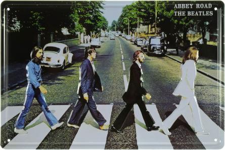 The Beatles (Еббі-Роуд) (ms-001814) Металева табличка - 20x30см