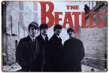 The Beatles (Ліверпуля Четвірка) (ms-00402) Металева табличка - 20x30см