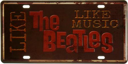 The Beatles Like Music (ms-002948) Металлическая табличка - 15x30см