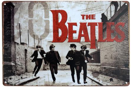The Beatles (Вечір Важкого Дня) (ms-00403) Металева табличка - 20x30см