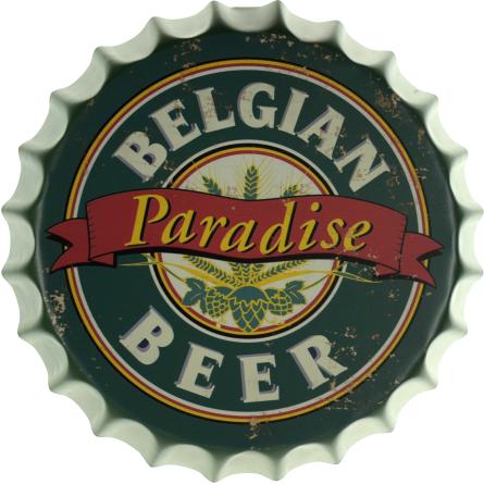 Belgian Paradise Beer (ms-002027) Металлическая табличка - 35см (кришка)