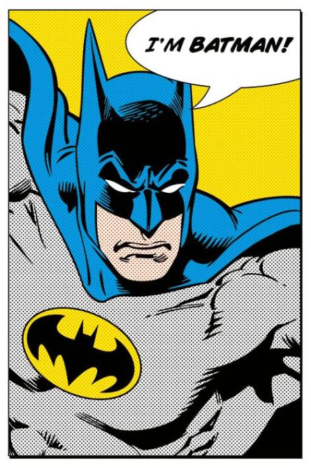 Бетмен / Batman (I'm Batman) (ps-00115) Постер/Плакат - Стандартний (61x91.5см)