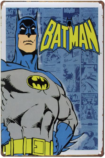 Бетмен (DC Comics) (ms-00668) Металева табличка - 20x30см