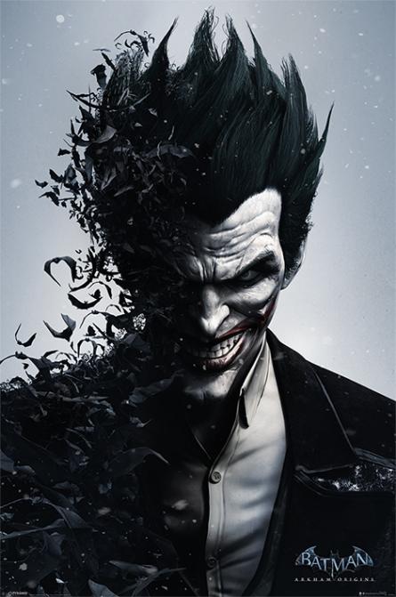 Бэтмен (Джокер) / Batman Arkham Origins (Joker) (ps-001454) Постер/Плакат - Стандартный (61x91.5см)