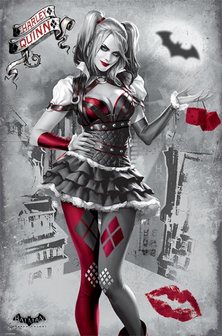 Бэтмен (Харли Квинн) / Batman Arkham Knight (Harley Quinn) (ps-00142) Постер/Плакат - Стандартный (61x91.5см)