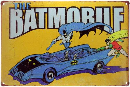 Бетмобіль / The Batmobile (Super Friends) (ms-00964) Металева табличка - 20x30см