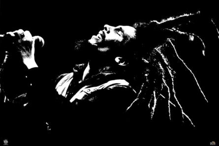 Боб Марли / Bob Marley (B&W) (ps-00315) Постер/Плакат - Стандартный (61x91.5см)