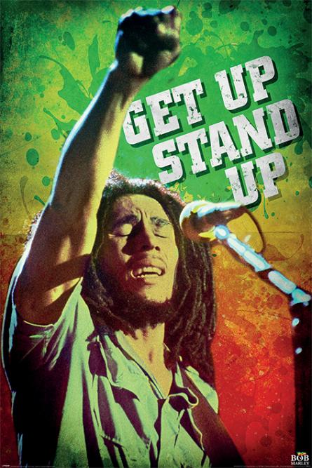 Боб Марлі (Вставай, Вставай) / Bob Marley (Get Up Stand Up) (ps-002601) Постер/Плакат - Стандартний (61x91.5см)