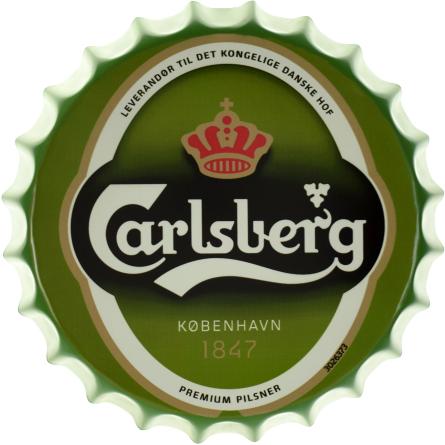 Carlsberg Logo (ms-001712) Металева табличка - 35см (кришка)