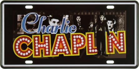 Чарли Чаплин (Кадры) / Charlie Chaplin (ms-001861) Металлическая табличка - 15x30см