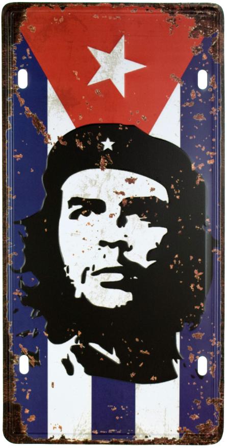 Че Гевара / Che Guevara (Flag) (ms-001230) Металлическая табличка - 15x30см