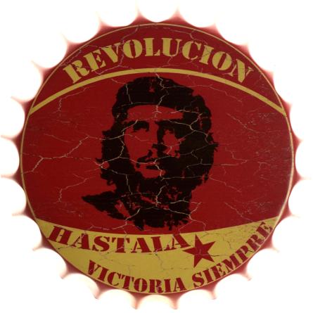 Че Гевара / Che Guevara (Revolucion) (ms-002926) Металлическая табличка - 35см (кришка)