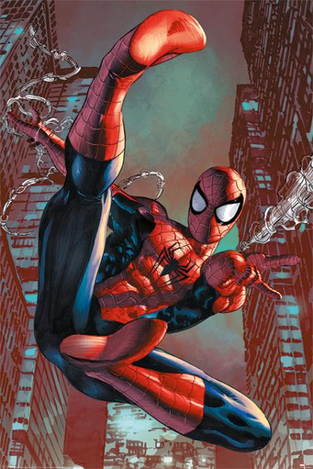 Человек-Паук / Spider-Man (Web Sling) (ps-00203) Постер/Плакат - Стандартный (61x91.5см)