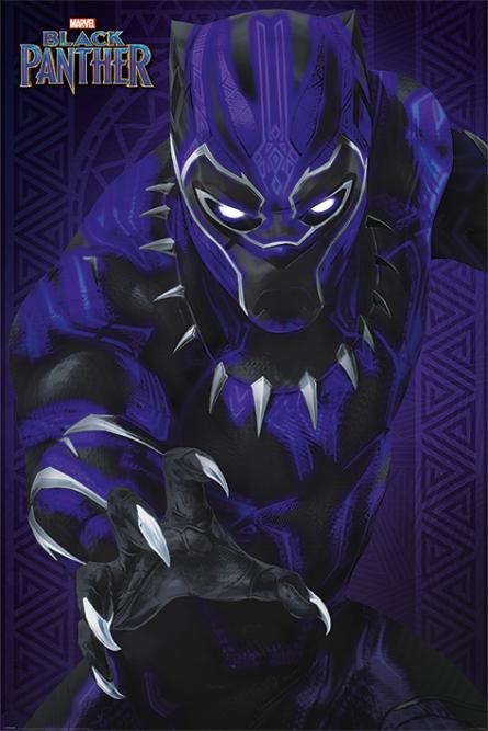 Чорна Пантера (В Очікуванні) / Black Panther (Glow) (ps-00211) Постер/Плакат - Стандартний (61x91.5см)