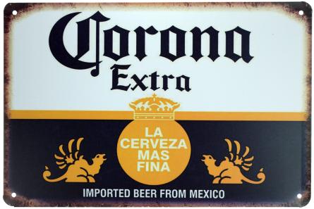 Corona (Пиво) (ms-00394) Металлическая табличка - 20x30см