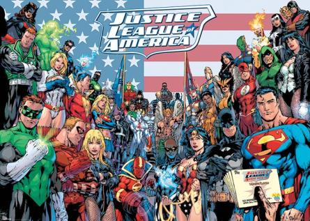 DC Comics (JLA Classic Group) (ps-0095) Постер/Плакат - Мега (100x140см)