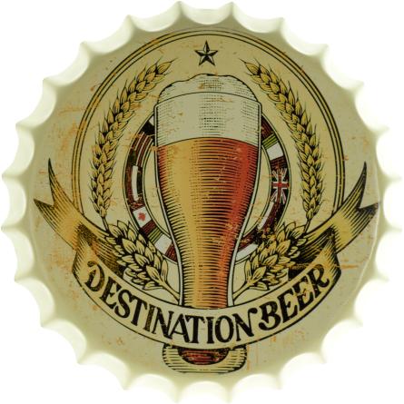 Destination Beer (ms-002036) Металева табличка - 35см (кришка)