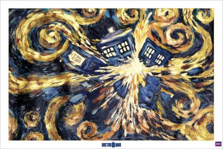 Доктор Хто (Вибуховуючий Тардіс) / Doctor Who (Exploding Tardis) (ps-0017) Постер/Плакат - Стандартний (61x91.5см)